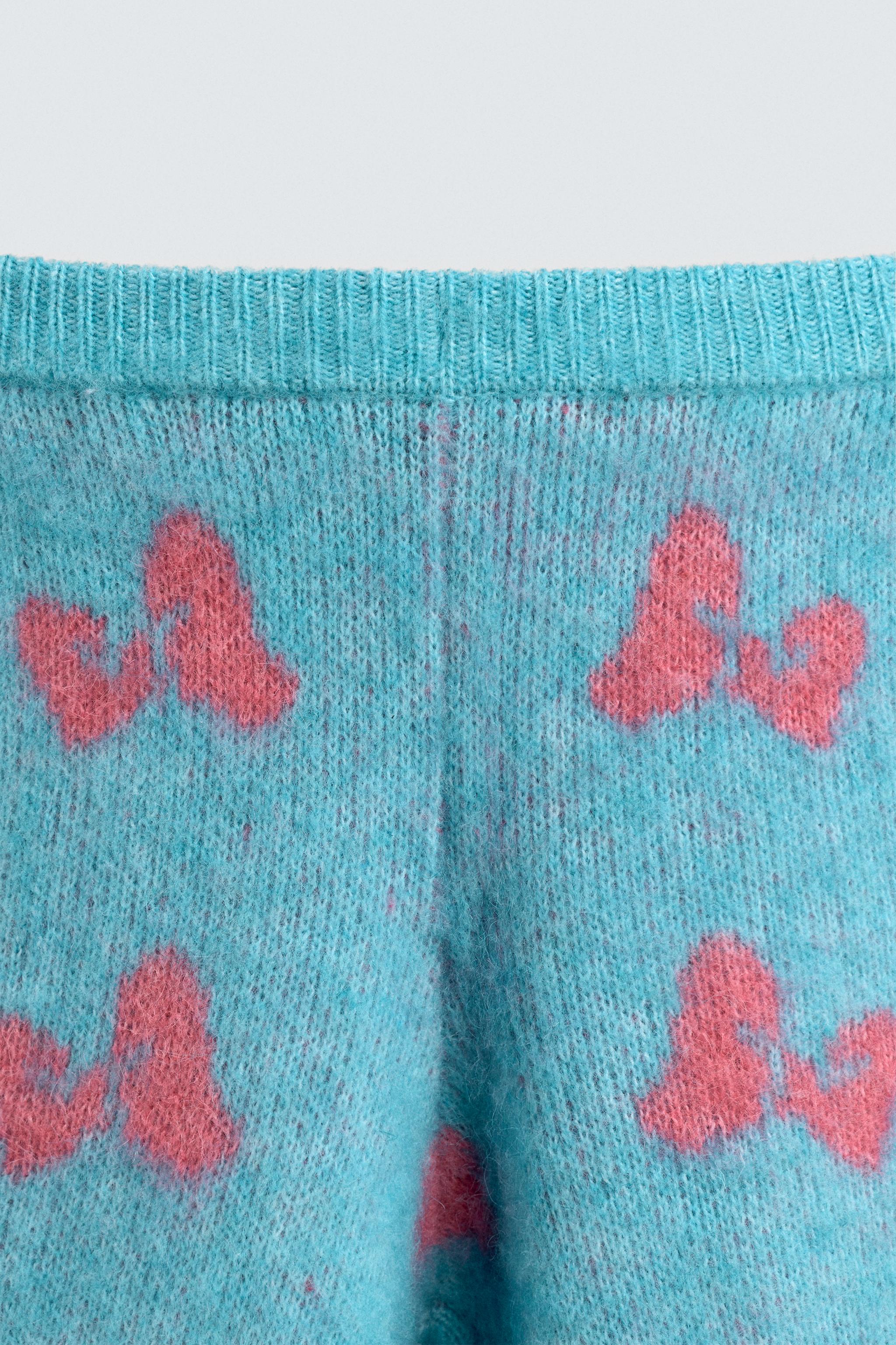 PANTALON EN MAILLE INTARSIA NŒUDS HARRY LAMBERT FOR ZARA X DISNEY